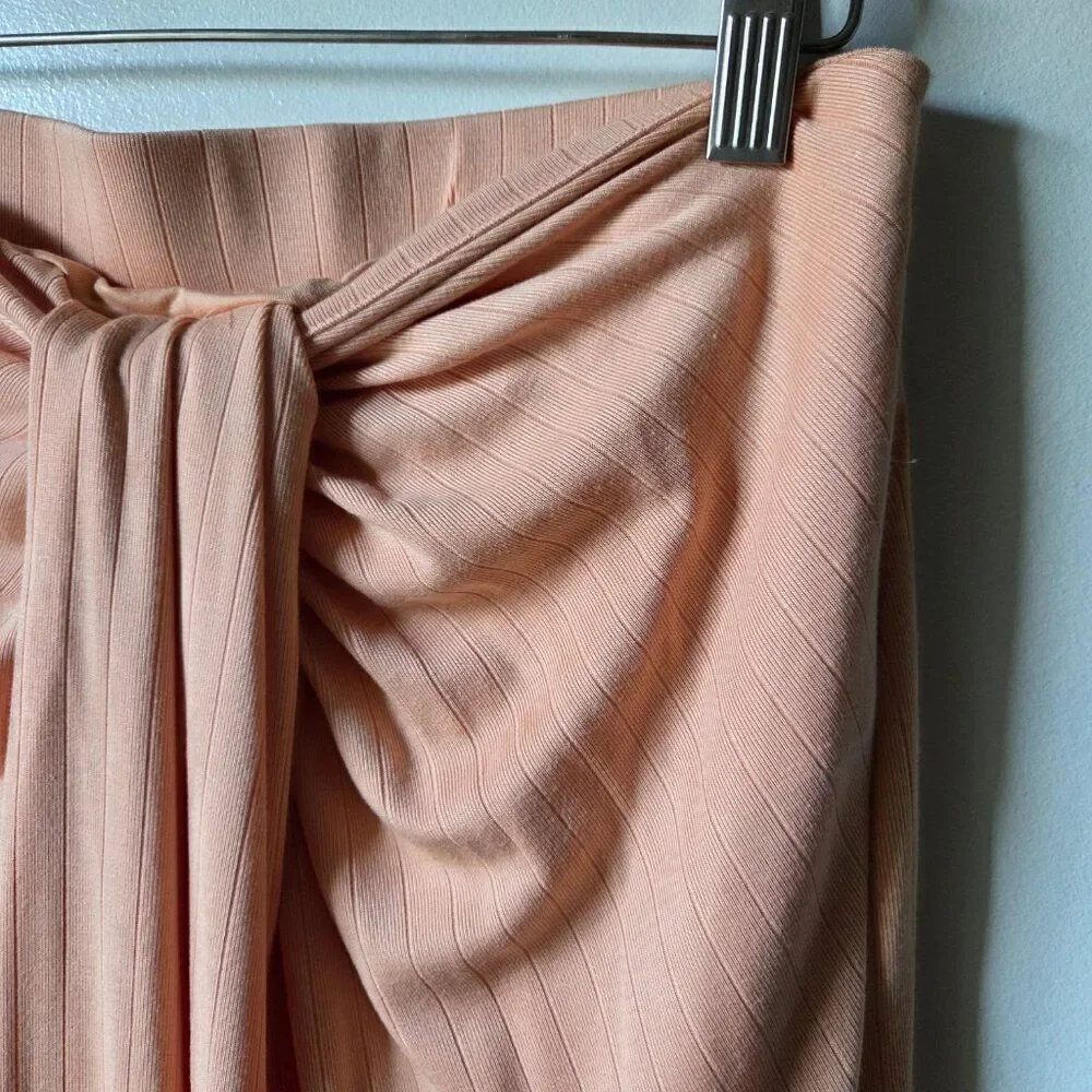 EUC LIKE NEW SIGNIFICANT OTHER DRAPED WRAP RIBBED MAXI SKIRT SIZE US 8 / S/M